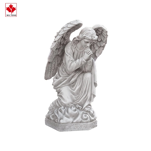 Realistic Figurine Craft Resin Praying Basilica Angel Kneeling Garden Collection